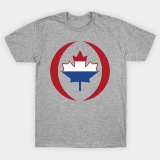 Dutch Canadian Multinational Patriot Flag Series T-Shirt